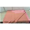 Image 6 : Vintage Ayerspun Pure Wool Blanket by Ayers of Lachute Canada, Pink With Satin Binding