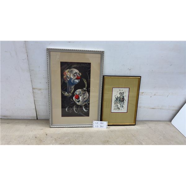 Two Framed Pictures: A Little Tear, A Little Cheer and More Largest 21 × 14”