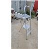 Image 1 : Little Giant Safety Step 3-Step Folding Aluminum Platform Ladder with Handrail and Top Tray