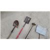 Image 4 : 5 yard hand tools Square-Point Shovel with D-Grip, Red Fiberglass Handle, Steel Blade