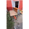 Image 2 : Work Bench with Pegboard Back and Shelf, Vise, 50”×48”×24”