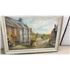 Image 6 : S. M. Simpson 1979 Framed Painting, Historical Street Scene 14 1/2 × 20 1/2”