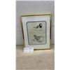Image 1 : Framed Watercolor Painting of Two Sparrows, Monogrammed and Dated 1997, 14 1/2 × 11 1/2”
