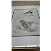 Image 5 : Framed Watercolor Painting of Two Sparrows, Monogrammed and Dated 1997, 14 1/2 × 11 1/2”