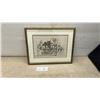 Image 1 : Framed 1981 Watercolor Painting of Victorian House by Bianca, 13 × 17”