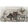 Image 4 : Framed 1981 Watercolor Painting of Victorian House by Bianca, 13 × 17”