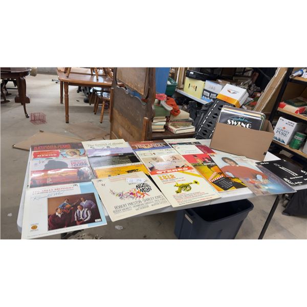 Large Lot of Vinyl Records Including The Sound of Music, Finlandia, Petula Clark, Music Man