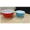 Image 3 : Vintage Pyrex Primary Colors Nesting Mixing Bowl Set, 4-Piece, Yellow, Green, Red, Blue