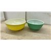 Image 5 : Vintage Pyrex Primary Colors Nesting Mixing Bowl Set, 4-Piece, Yellow, Green, Red, Blue