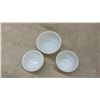 Image 9 : Visions Amber Casseroles, Spring Blossom Green Bakers, and Custard Cups, Fire King Mixing Bowls