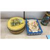 Image 4 : Vintage Tin Collection with Huntley and Palmers 1901 Biscuit Tin, Ice Bucket, Brass Magazine Rack