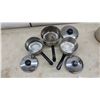 Image 6 : Assortment of Cookware Including T-Fal Non-Stick Frying Pan, Stainless Pots with Lids