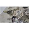 Image 6 : Victorian Cast Iron Teapot, Silver Plate Trays, Bowls, Creamer, Sugar