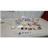 Image 1 : Porcelain Figurines, Vases, Floral Bouquets, and Pewter Animals