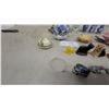 Image 2 : Porcelain Figurines, Vases, Floral Bouquets, and Pewter Animals