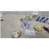 Image 6 : Porcelain Figurines, Vases, Floral Bouquets, and Pewter Animals