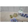 Image 7 : Porcelain Figurines, Vases, Floral Bouquets, and Pewter Animals