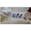 Image 8 : Porcelain Figurines, Vases, Floral Bouquets, and Pewter Animals