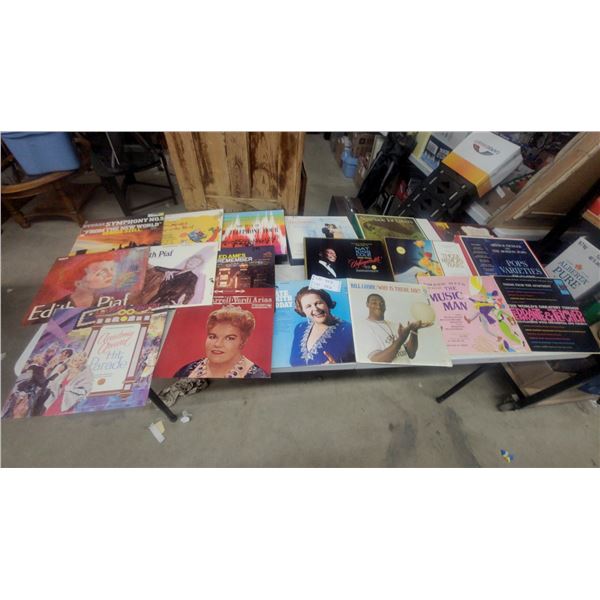 Vintage Vinyl LP Records: Bill Cosby, Edith Piaf, and Nat King Cole