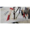 Image 5 : Assortment of Files, Rasps, Hatchet, Pipe Wrenches, Screwdriver, Bike Multi-Tool