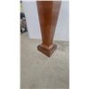 Image 4 : Tapered Pedestal with Square Top and Base, Inlaid Details 44”×10”×10”