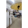 Image 3 : Brass Finish Floor Lamp with Pleated Shade