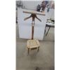 Image 1 : Fratelli Reguitti Valet Chair and Dresser with Woven Seat, Hanger, and drawer