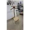 Image 2 : Fratelli Reguitti Valet Chair and Dresser with Woven Seat, Hanger, and drawer