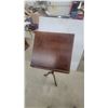 Image 2 : Wooden Book Stand/Reading Lectern with Hinged Adjustable Top and Turned Pedestal Tripod Base