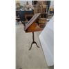Image 3 : Wooden Book Stand/Reading Lectern with Hinged Adjustable Top and Turned Pedestal Tripod Base