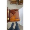 Image 5 : Wooden Book Stand/Reading Lectern with Hinged Adjustable Top and Turned Pedestal Tripod Base