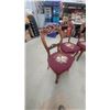 Image 8 : Gibbard Round Dining Set with Six Carved Fruit-Tapestry Chairs