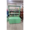 Image 2 : Green Painted Hutch 75”×24”×49” and Matching Low Bookshelf 30”×49” ×7”