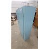 Image 2 : Vintage Light Blue Painted Wooden Storage Cabinet with Upper and Lower Doors