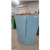 Image 3 : Vintage Light Blue Painted Wooden Storage Cabinet with Upper and Lower Doors