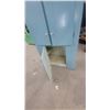 Image 7 : Vintage Light Blue Painted Wooden Storage Cabinet with Upper and Lower Doors