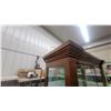 Image 3 : Traditional Dark Wood Curio Display Cabinet with Glass Doors and 5× Adjustable Glass Shelves