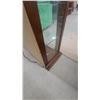 Image 6 : Traditional Dark Wood Curio Display Cabinet with Glass Doors and 5× Adjustable Glass Shelves