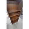 Image 4 : Tall Dark Wood Bookcase with 4 Shelves 78”×30”×15”