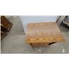 Image 3 : Two-Tiered Oak End Table with Rectangular Top and Lower Shelf 24”×28”×20”