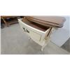 Image 5 : Vintage French Provincial Style End Table with Drawer, Lower Shelf, and Cabriole Legs 25”×22”×16”