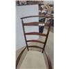 Image 3 : Shaker-Style Tall Ladderback Rocking Chair With Woven Tape Seat