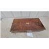 Image 2 : Antique Burlwood and Brass Campaign Desk Box, Red Velvet Interior, Brass Inkwell and More