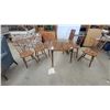 Image 1 : Maple Drop-Leaf Dining Table with 4 Windsor Chairs and Leaf