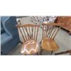 Image 6 : Maple Drop-Leaf Dining Table with 4 Windsor Chairs and Leaf