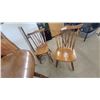 Image 8 : Maple Drop-Leaf Dining Table with 4 Windsor Chairs and Leaf