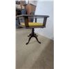 Image 3 : Hexagonal Wooden Curio Display Table with Glass Panels and Pedestal Base 23” High 23” across