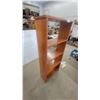 Image 1 : Mid-Century Modern Teak Bookcase with 4 Shelves 56”×24”×11”