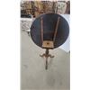 Image 5 : Antique Queen Anne Style Round Pedestal Table with Tripod Cabriole Legs 28” High 32” diameter tilt