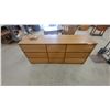 Image 1 : Mid-Century Modern Nine-Drawer Dresser with Tapered Legs 58”×18”×30”